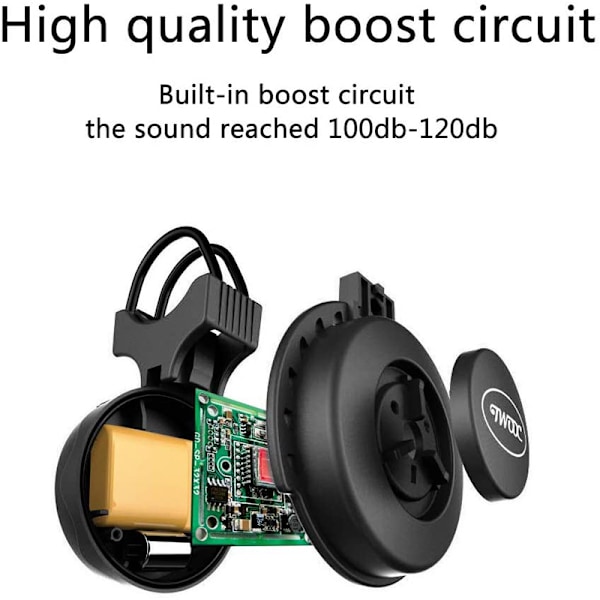 1 kpl sähköinen pyöränkello, 120 db, pyörän ja skootterin kellot black