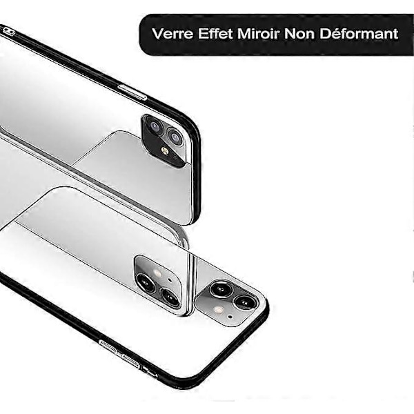 Skal för iPhone 15 Spegel, Spegelfodral Icke-deformerbar Design för Kvinnor Flickor, Perfekt för Smink När Som Helst