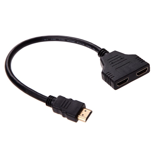 1 in 2 ut 1080P HD hane till dubbla hona splitteradapterkabel