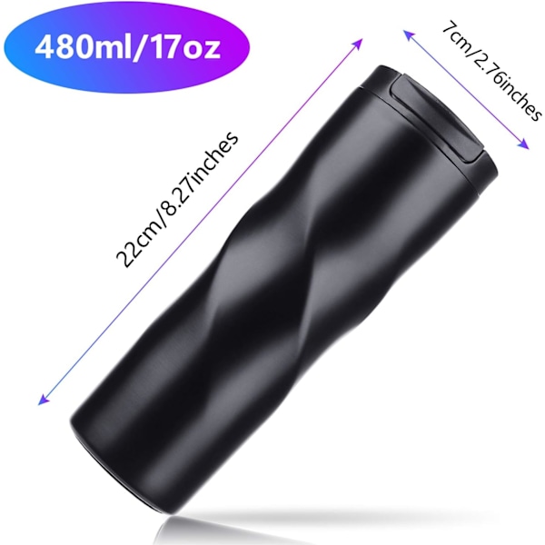 Kaffekop, 480ml Termos Rejsekop
