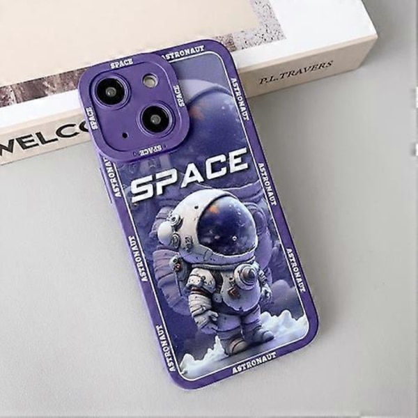 iPhone 15 nestemäinen Angel Eyes jättimäinen astronautti TPU-puhelinkotelo