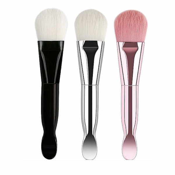 3 Mjuka Huvuden Applikatorer Dubbeländad Design Borste Grooming Verktyg