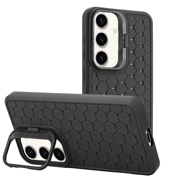 Samsung Galaxy S24 5G Hunajakenno Säteilevä Linssipidike TPU Puhelinkotelo