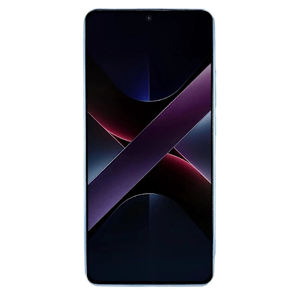 KADEM Deksel til Xiaomi Poco X7 Pro 5G med Ringstativ TPU Blomster Telefondeksel Gradient Glitter - Blå