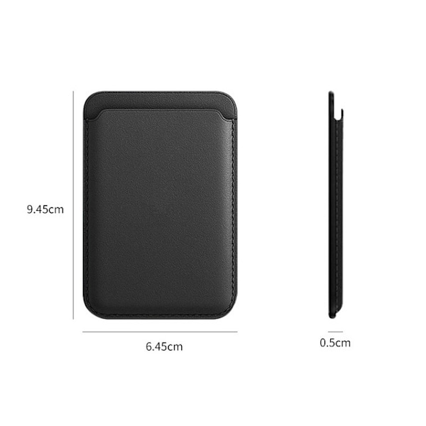 2 stk. PU Telefonkortholder til Apple Magsafe Magnetisk Kortholder