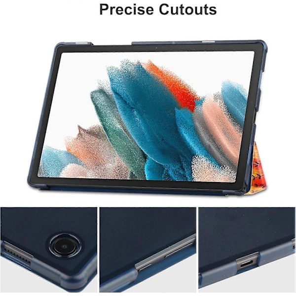 Fodral Kompatibelt med Samsung Galaxy S7/S8/11\" Tablet Läder Slim Genomskinligt Hårt Fodral AVCE Ställ Skyddande Skal för 11'' Samsung Galaxy S7/S8 11''