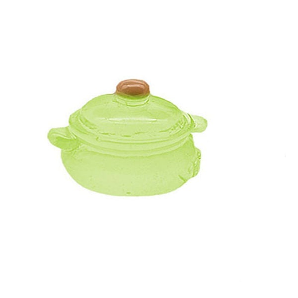 20 st Creative mini gelé mjölkburkar i resin green