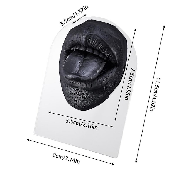 Mjuk Silikon Tunga & Munmodell Mänsklig Kroppsdel Simulation