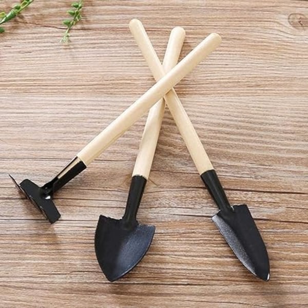 Mini Järnspade Plantering Lös Jord Tre-Delad Trädgårdsverktygssats