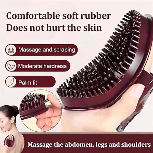 2 massageborstar - Massageborste mot celluliter - Torrborste - Kroppsborste