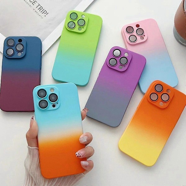 Gradient Skal med Hudkänsla för iPhone 14 Plus