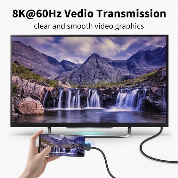 USB C 90 Graders Adapter för USB 4 Kabel Adapter, 40Gbps USB C Adapter, 2-Pack UP Vinkel Typ C Förlängare 8k Videoskärm