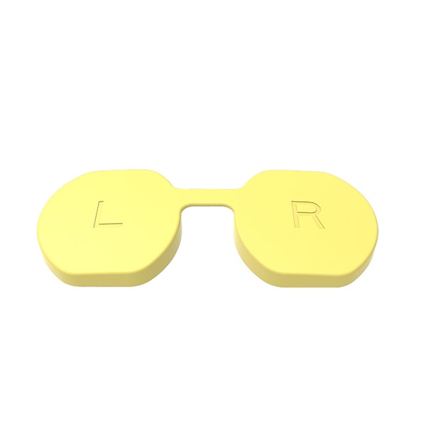 Linsebeskyttelsesdæksel, støvtæt ridsefast linse yellow