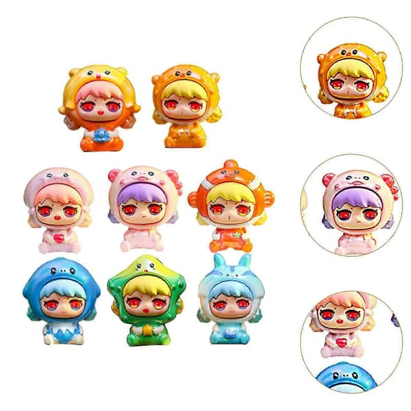 stk Blind Box Figurer - Mini Dukkeleker for Gutter, Jenter, Barn, Voksne, Samleobjekter for Barn