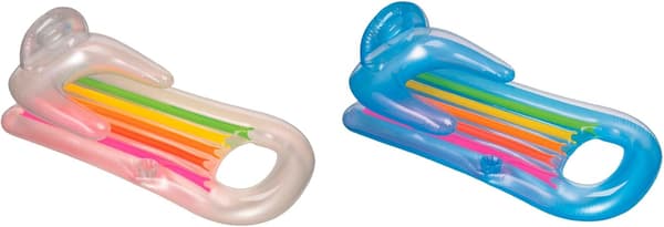 Oppustelig poolstol (Transparent pink)