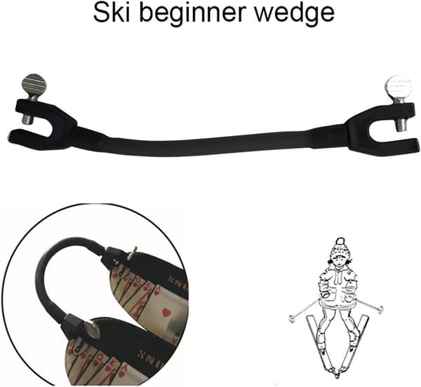 Suksien kärkien yhdistäjä Musta Musta Black
