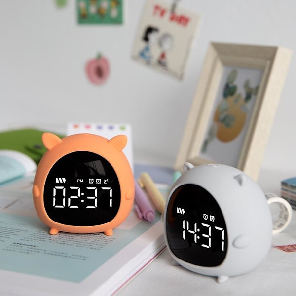 Multifunksjonell student-timer for barn, søt nattlampe