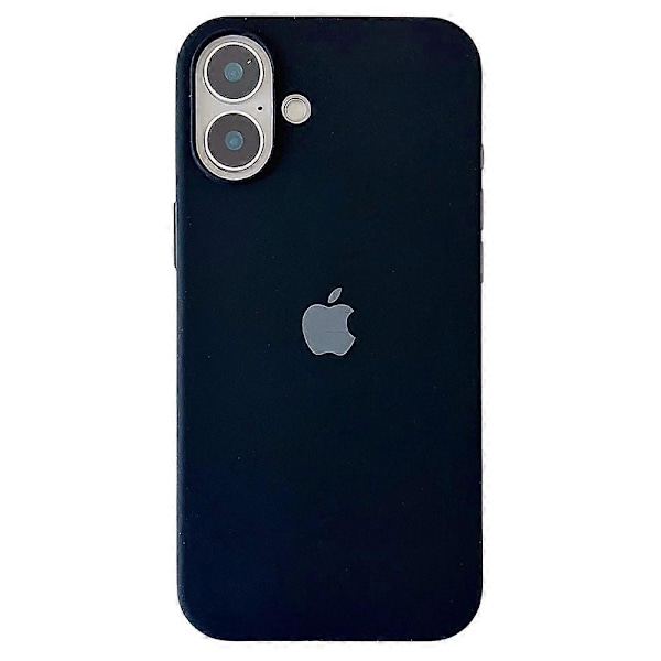 Stødsikkert silikonecover til iPhone 16 Plus - Sort