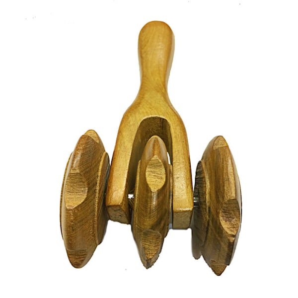 Massage Roller Health Push Trehjulet Pinde Skønhed Træ
