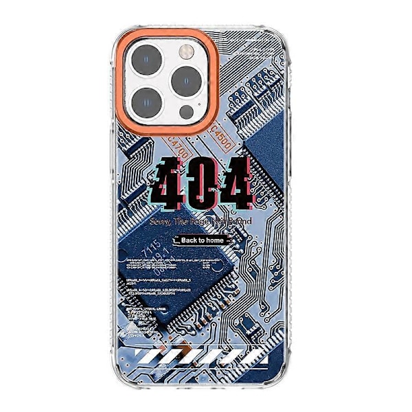 För iPhone 14 Pro Max Mutural Modern Series Kretskort Tryckt Mobilskal