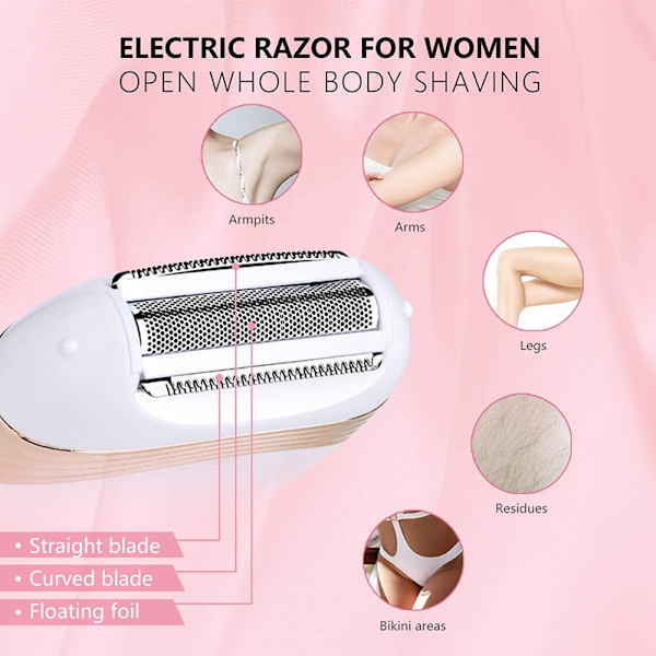 Elektrisk Rakapparat för Kvinnor Bikini Trimmer Elektrisk Rakhyvel