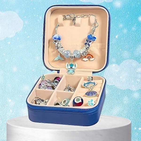 Perlesett for å lage armbånd Charms Perle Lilo Stitch