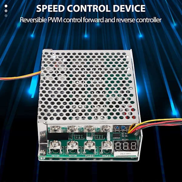 DC 10-55V 100A 3000W Motorhastighetskontroller Reversibel PWM-kontroll Fremover- og bakoverregulator Sølv