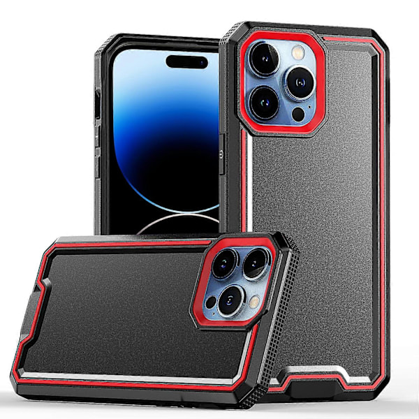 För iPhone 14 Pro Max Armour Tvåfärgat TPU + PC Mobilskal