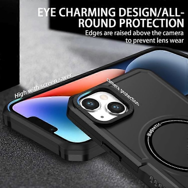 IPhone 15 MagSafe iskunkestävä panssarikuori