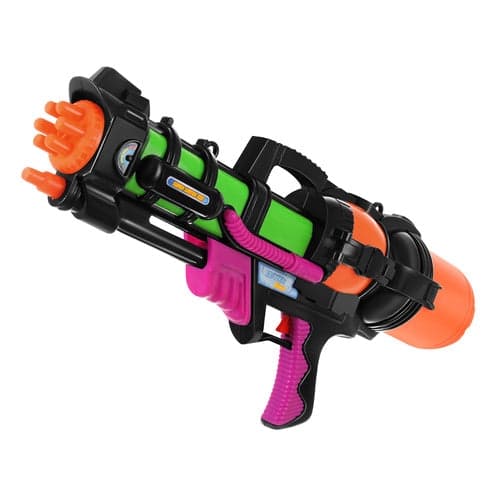 Vattenpistol 60 cm 1,25 l tank 6 m räckvidd med axelrem
