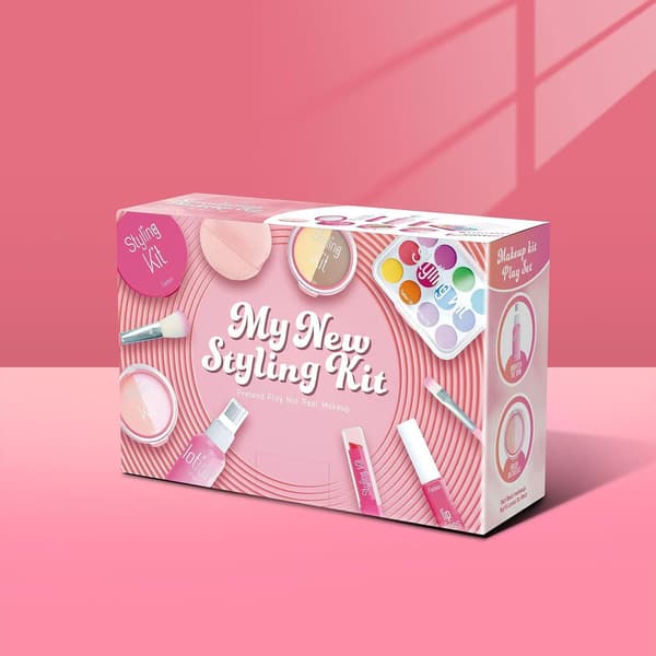 Falsk Makeup | Makeup Sæt | Børns Lade-som-om Makeup Sæt til Små Piger, Falsk Legetøjs Makeup Sæt til Børn Piger