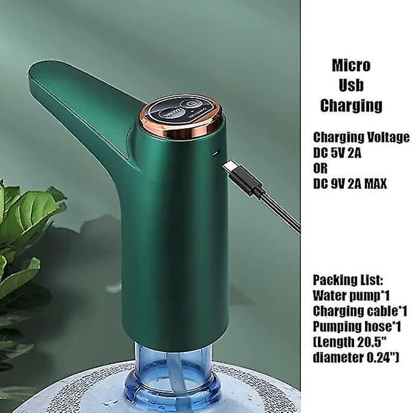 Vattenkylare för 5 gallonsflaska, Smart Elektrisk Pump