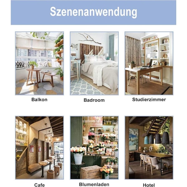 5 st Set med Hängande Macrame-korgar med Bohemisk Dekor i Bomullsrep (Beige)