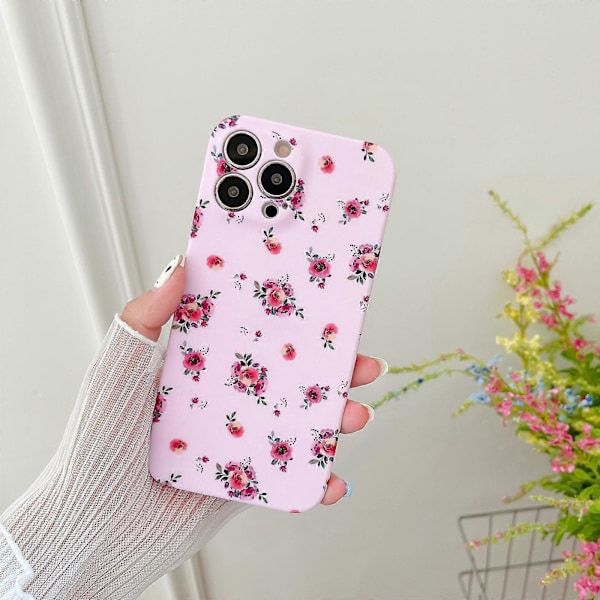 Litet blommigt TPU-skal för iPhone 12 Pro Max