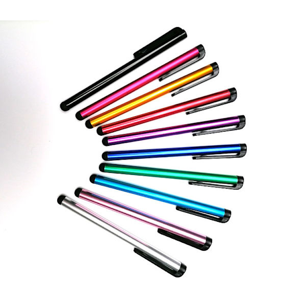 10 st Multifärgade Metalliska Pekstift