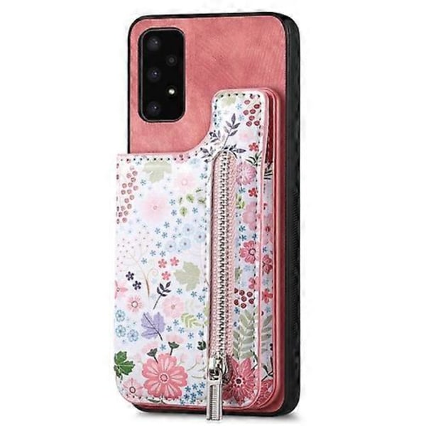 Samsung Galaxy A32 4G Retro Maalattu Vetoketjullinen Lompakko Takana Matkapuhelimen Kotelo
