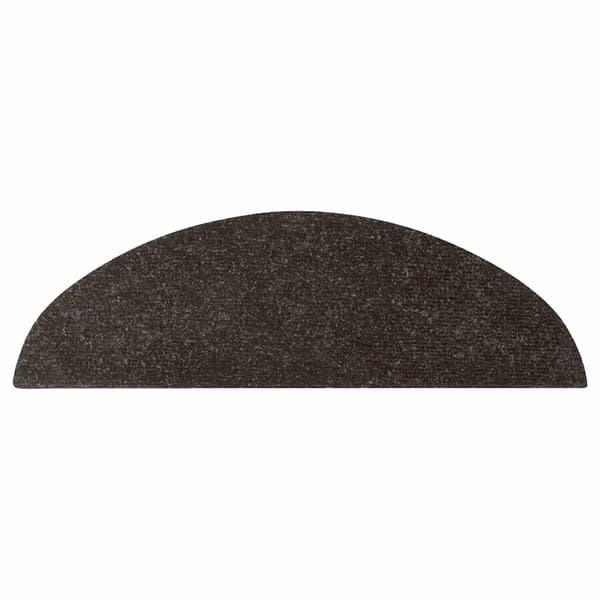 vidaXL Selvklæbende trappetrinmåtter 15 stk. 56x17x3 cm sort