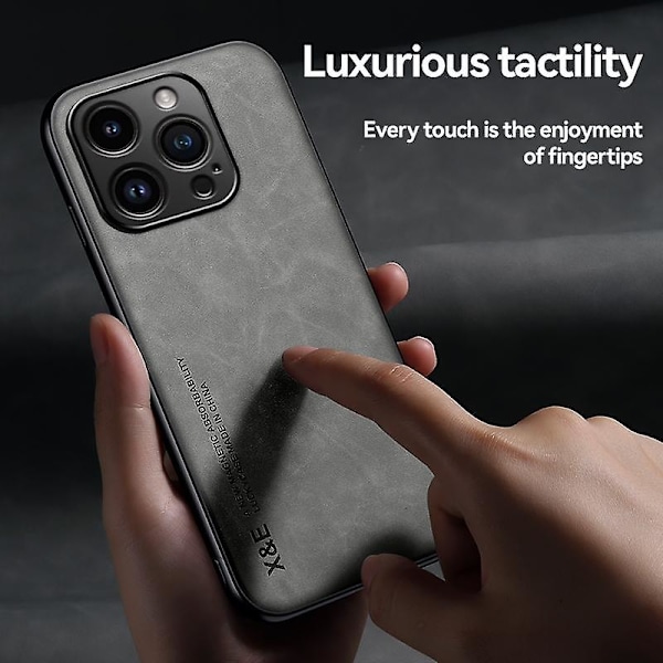Magnetiskt Läder Skal Fodral för iPhone 14