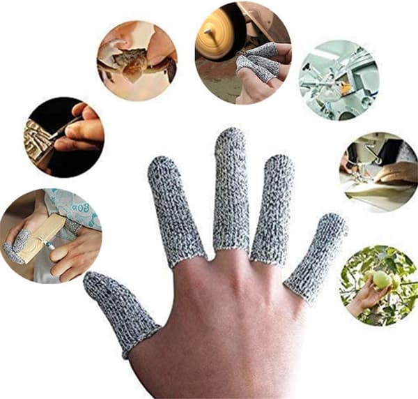 5 STK Fingerbeskyttelseshansker, Fingerresistente fingerhansker