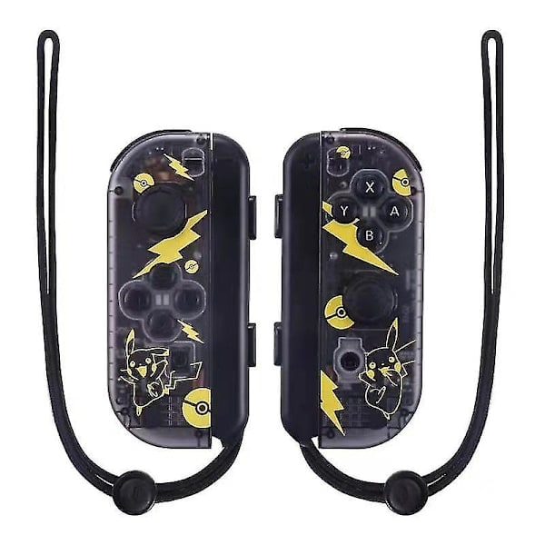 Bluetooth Joycon Controller til Nintendo Switch Sort-Pikachu Black-Pikachu