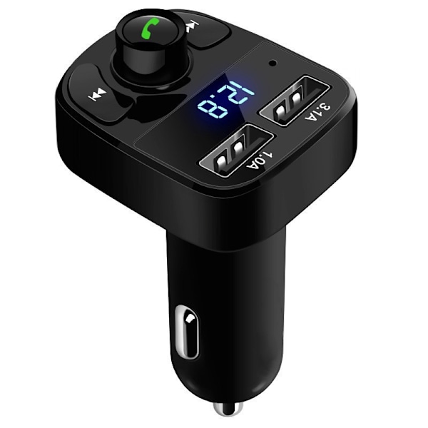 Uusi auton latauslaite, kaksi USB-latausliitäntää lähettimelle