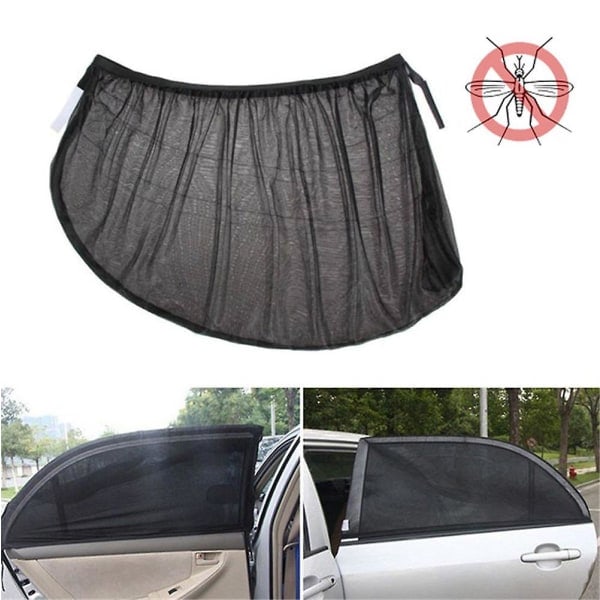 2 stk. Bilrude beskyttere Myggenet Cover Bag Barn