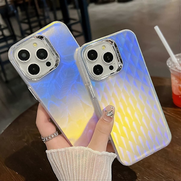 iPhone 16 Pro Max -kotelo silikoni+PC IMD laserkuvioitu mattapuhelinkuori - AK5