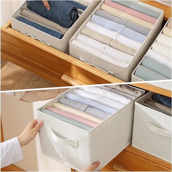 Tøjboks Organizer, 7 Rum Jeans Organizer