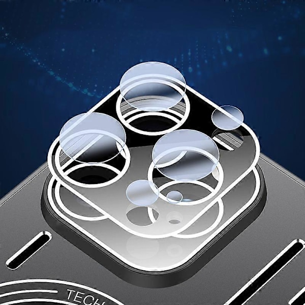 iPhone 14 Pro -puhelimen lämmönpoistokotelo TPU+Metallinen magneettinen takakansi linssikalvolla