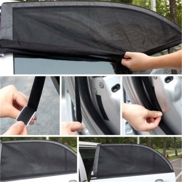 2 stk. Bilrude beskyttere Myggenet Cover Bag Barn