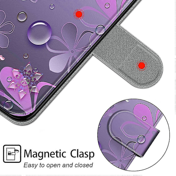 Telefoncover til Samsung Galaxy A03s, flip magnetisk - lilla