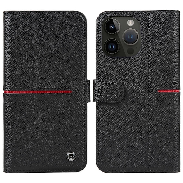 Topnarvet læder telefoncover til iPhone 14 Pro