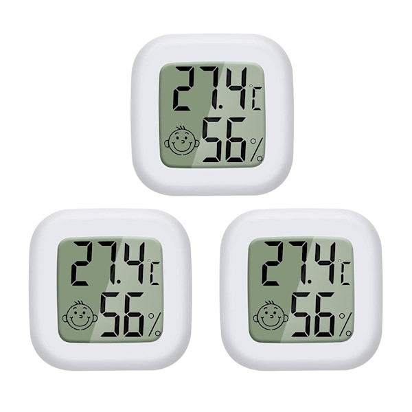 Mini LCD Digital Indendørs Termometer Hygrometer -50℃~70℃ 10%~99% RH Velegnet