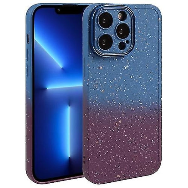 För Iphone 13 Pro Gradient Stjärnklar Silikon Mobilskal Med Linsskydd